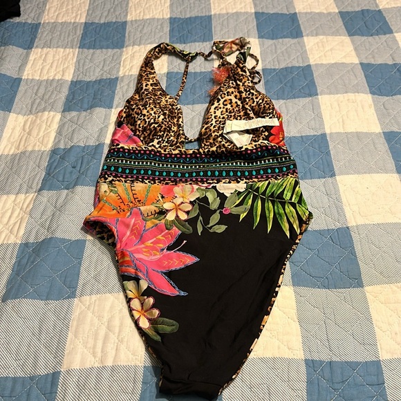 Sunshine 79 Swimsuit One Piece Reversible Tropical Leopard Print NWOT size 8 - Picture 11 of 13